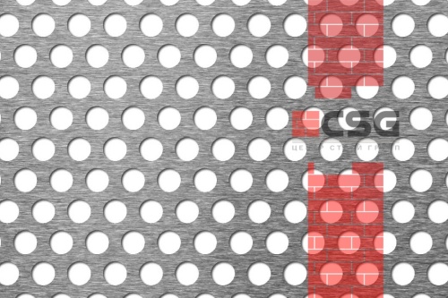 Лист перфорированный 1х1000х2000, марка 08пс,  Rv 10-15