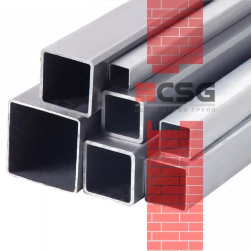 Трубы квадратные оцинкованные 20х1.5, длина 6 м, стенка 1.5