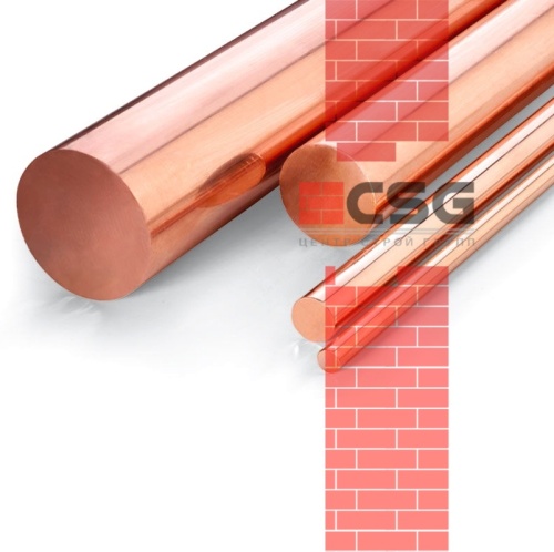 Круг медный 45 тв, длина 3 м, марка М1