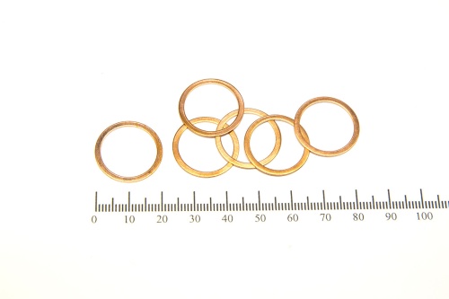 Шайба медная 17х21х0.5